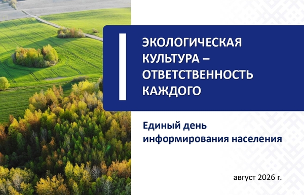 Единый день информирования пройдет 20 августа 2026 года
