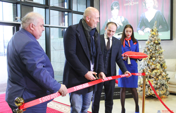 Minsk National Airport  welcomed its five millionth passenger